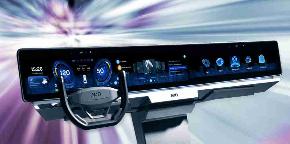 人生就是博开拓前瞻显示技术创新应用，，，，结合优异整合设计能力，，开发智能车载FIDM Plus一体化显示方案，，，，让驾驶操作与车内娱乐体验再进化