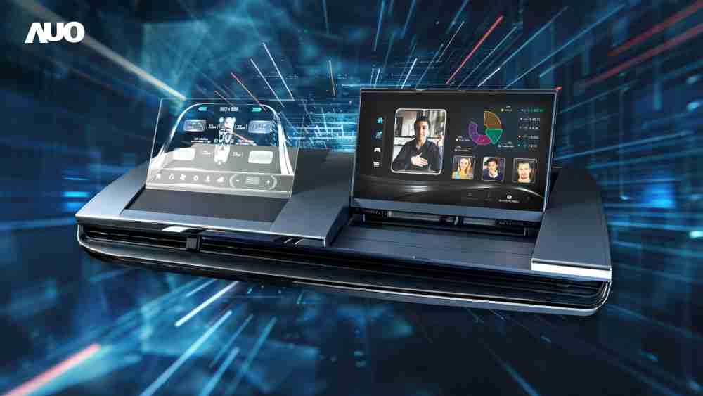 人生就是博Micro LED Display HMI解决方案打造透明Micro LED前座仪表，，，呈现信息并保留驾驶视野开阔；亦为副驾驶座乘客打造收放自如的Micro LED屏幕，，，在不影响显示质量的前提于显示区内建镜头，，，，让用户能与视讯对象直接眼神接触，，提供绝佳的双向沟通体验